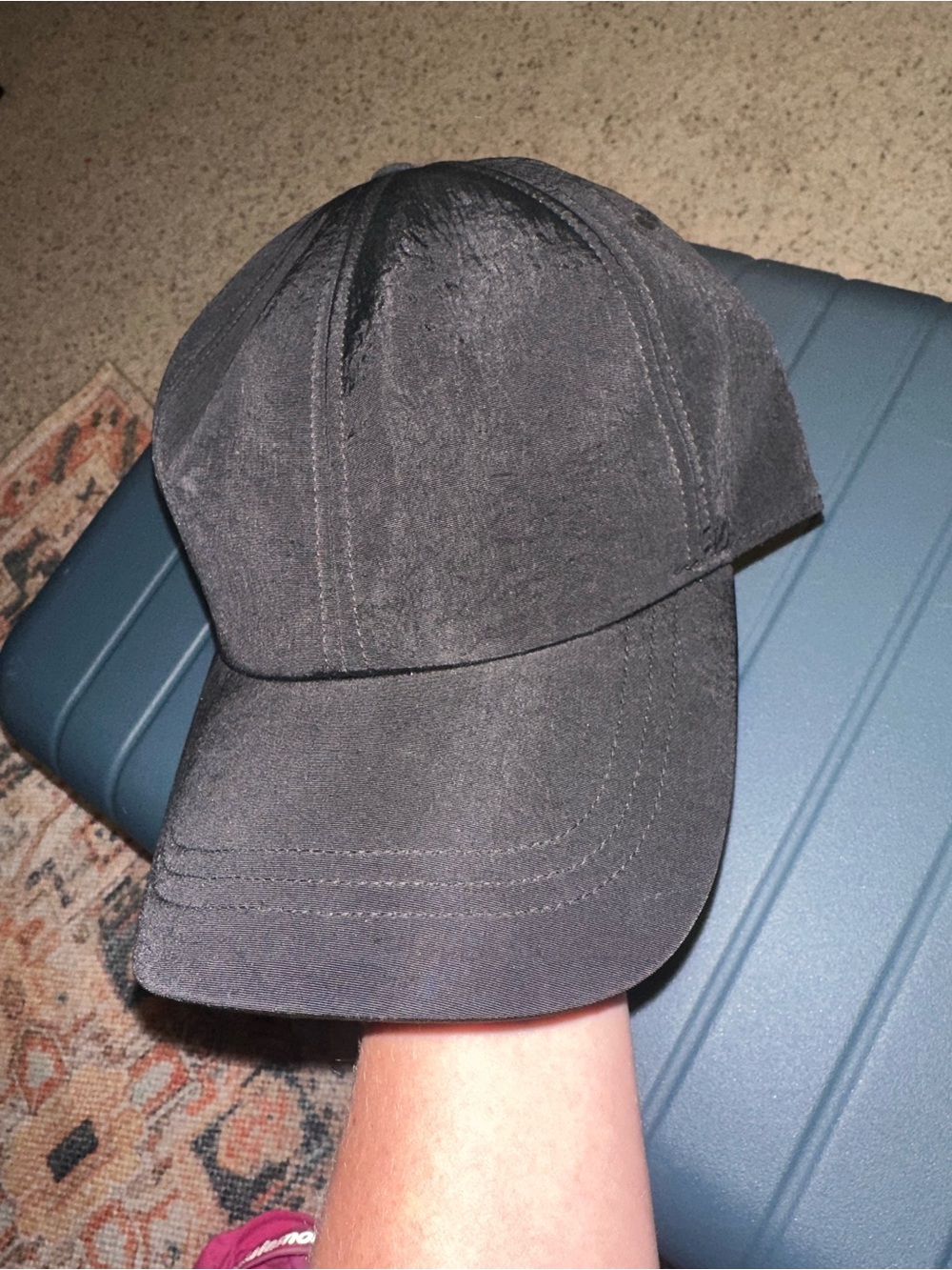 lululemon athletica Black Suede-Look Cap